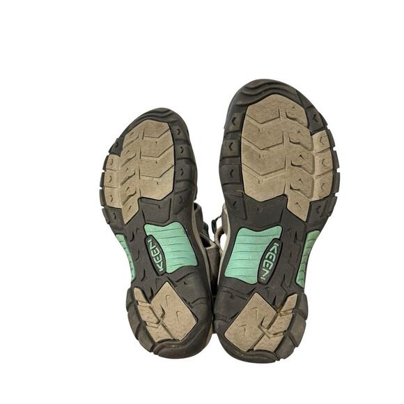 Keen Newport H2 Waterfront Sandal Women 8.5 Steel Grey Blue Turquoise Fisherman - Picture 4 of 7